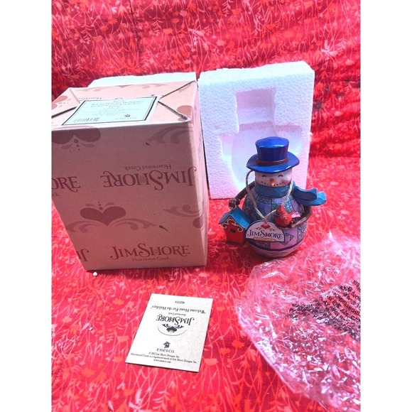 Welcome‎ Home for Holidays Jim Shore Enesco Christmas Snowman figure NIB 4027714 - Picture 1 of 11
